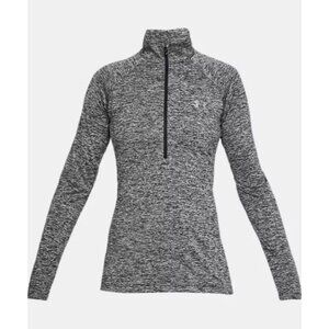 Under Armor Grey Heathered UA Tech Twist 1/2 Zip Long Sleeve Shirt size S